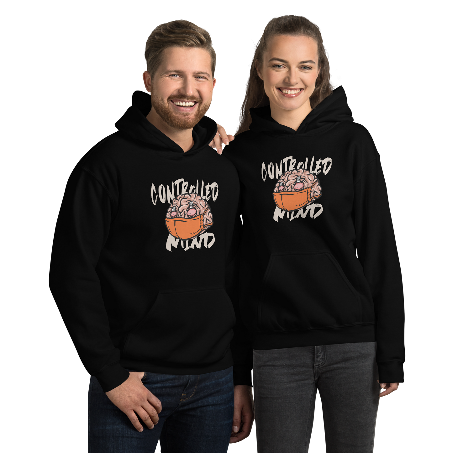 Controlled Mind Orange Unisex Hoodie