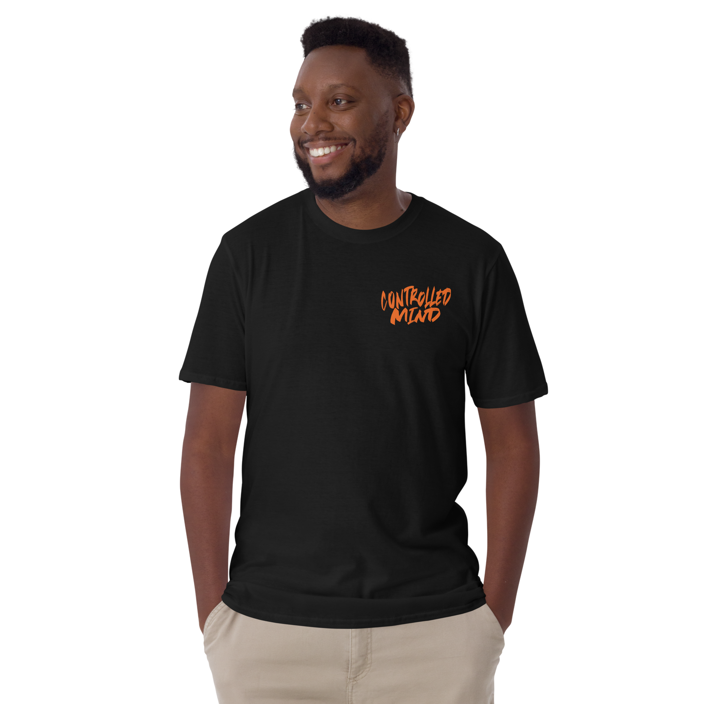 Reversed Controlled Mind Orange Short-Sleeve Unisex T-Shirt