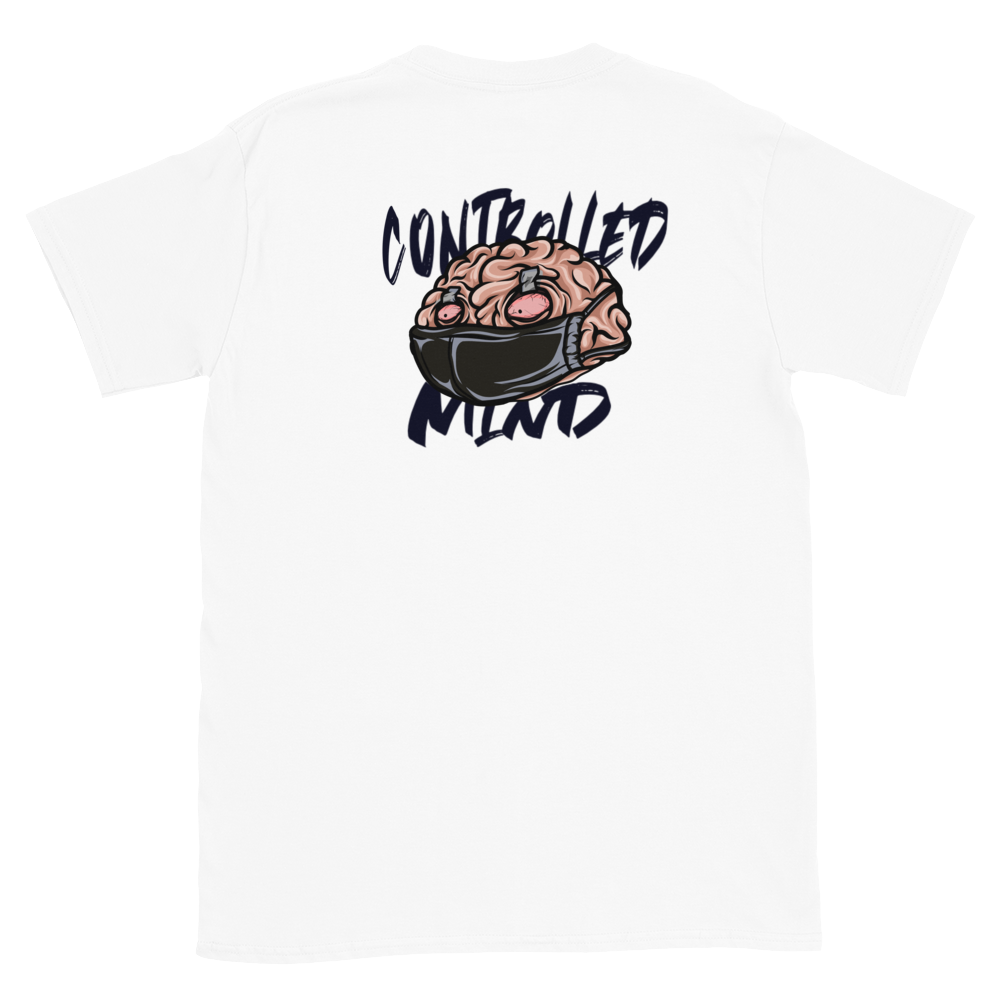 Reversed Controlled Mind Black Short-Sleeve Unisex T-Shirt