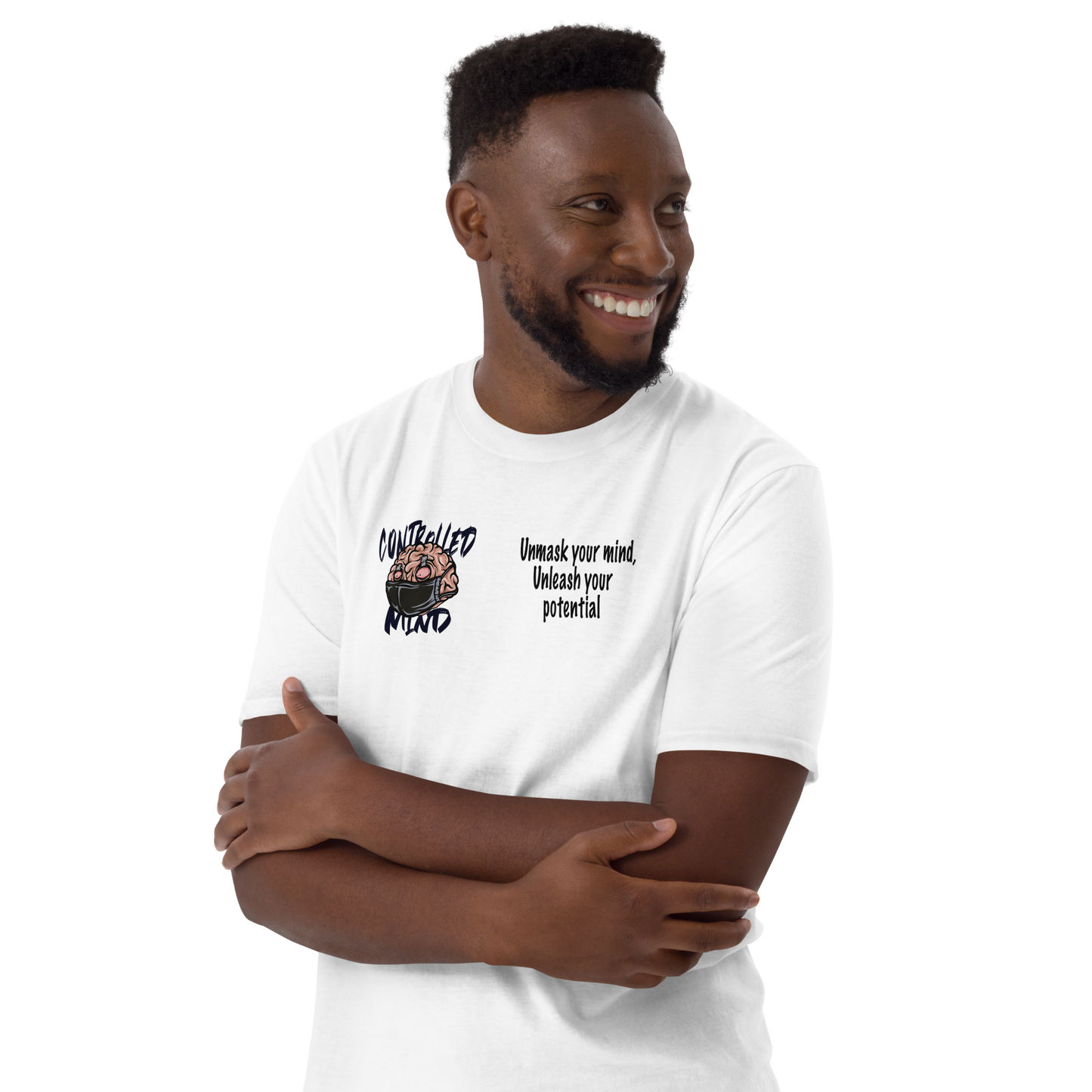 Controlled Mind Black Short-Sleeve Unisex T-Shirt