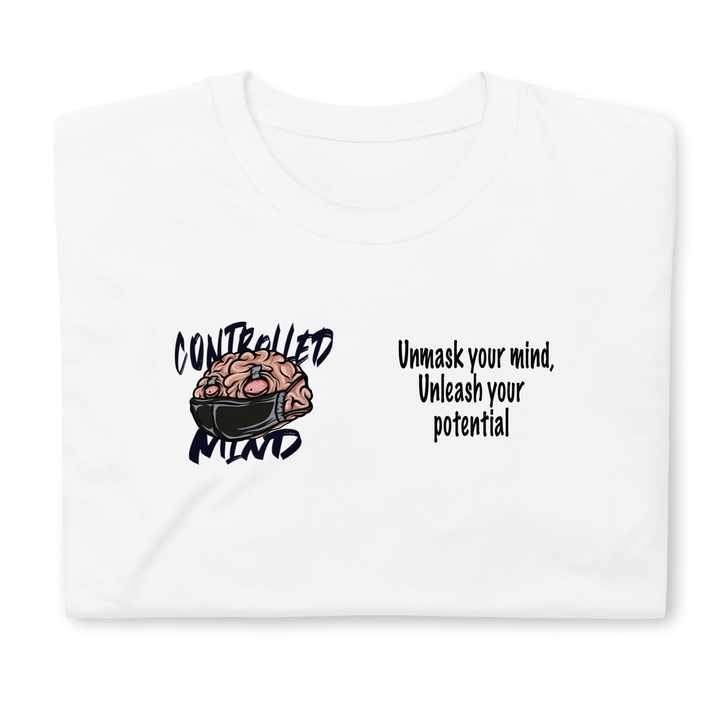 Controlled Mind Black Short-Sleeve Unisex T-Shirt