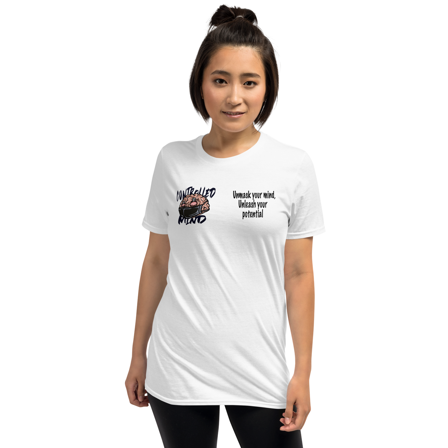 Controlled Mind Black Short-Sleeve Unisex T-Shirt