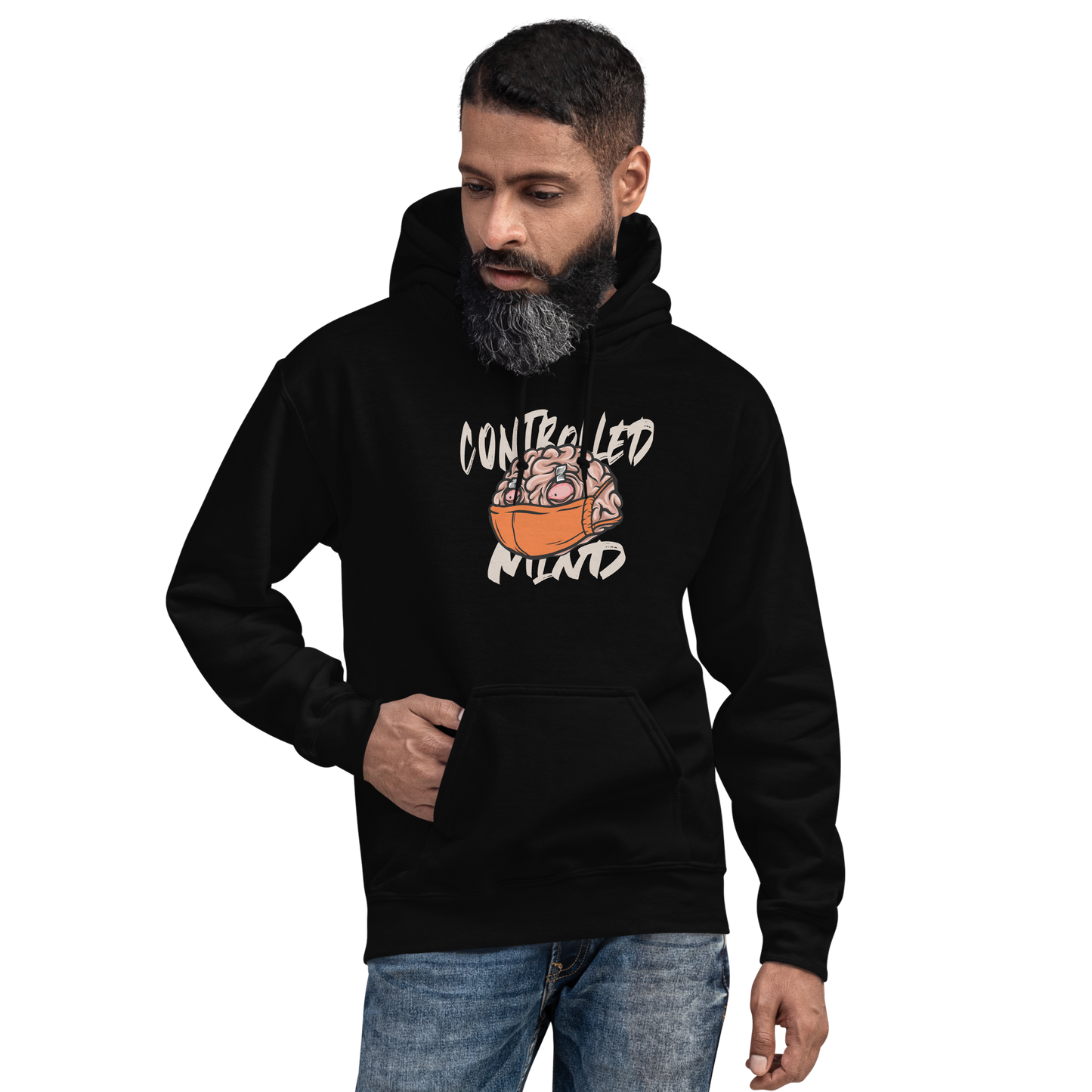 Controlled Mind Orange Unisex Hoodie