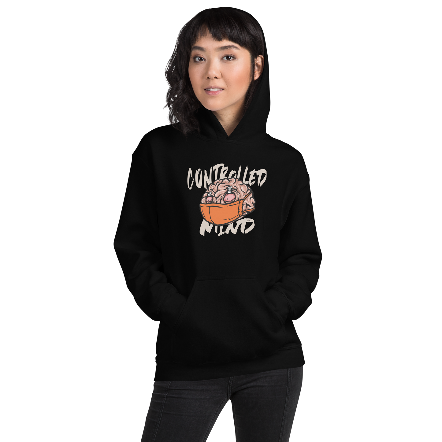 Controlled Mind Orange Unisex Hoodie