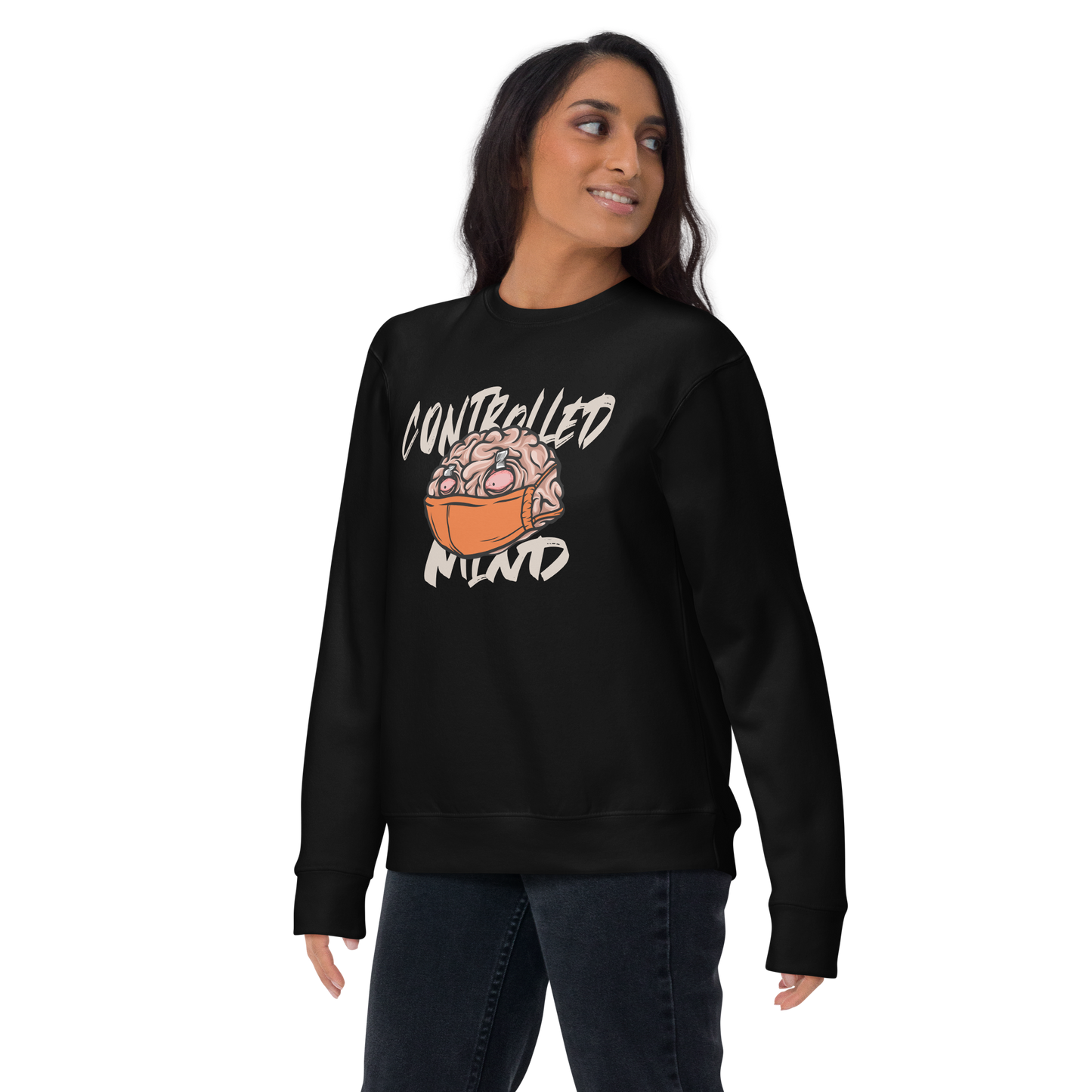 Controlled Mind Orange Unisex Premium Sweatshirt