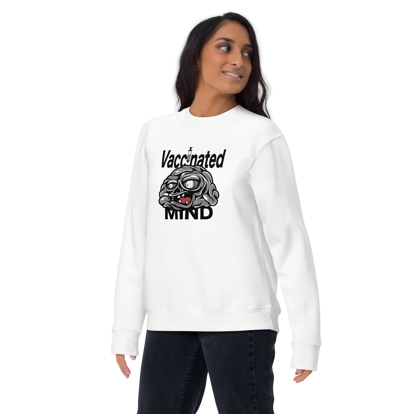 Vaccinated Mind Unisex Premium Sweatshirt