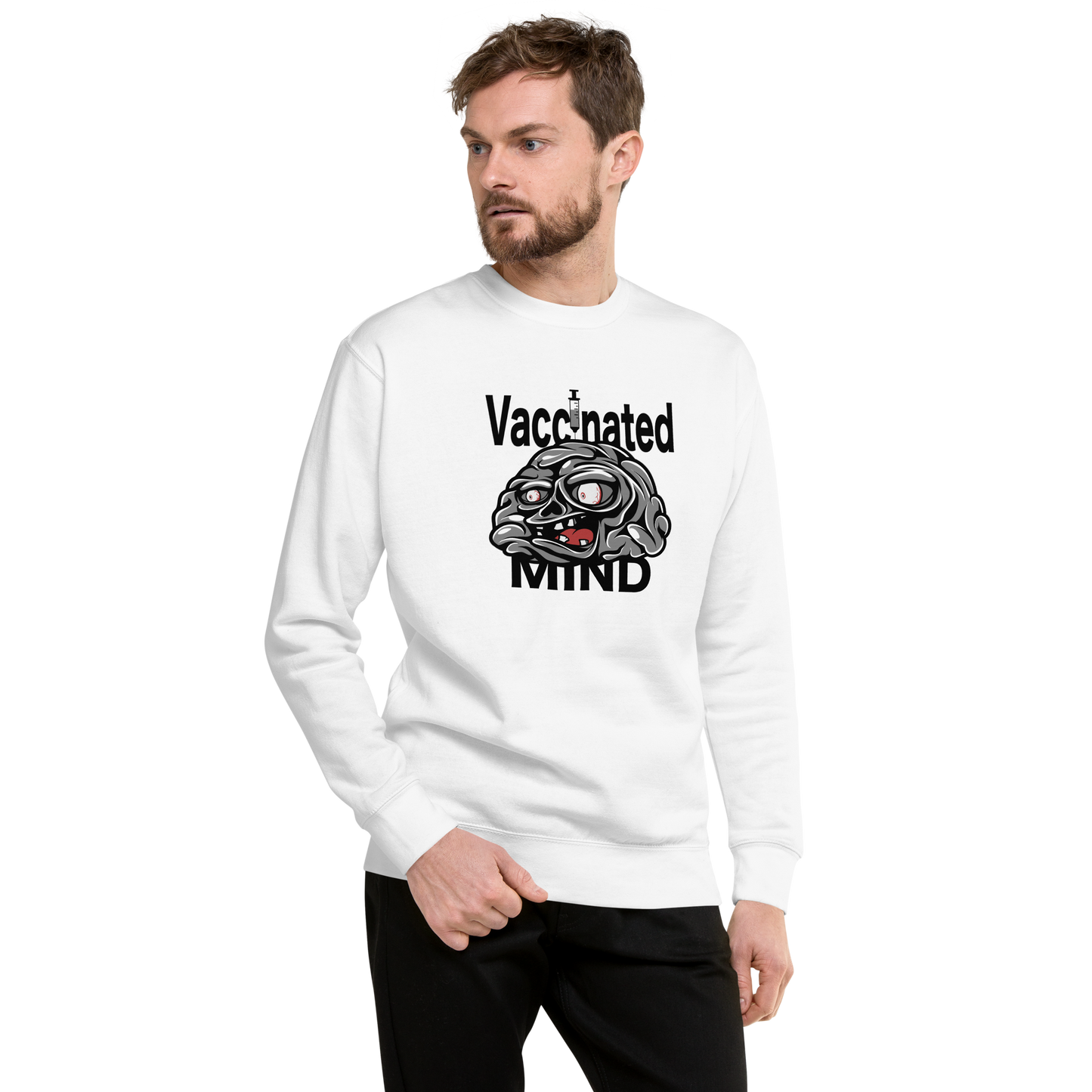 Vaccinated Mind Unisex Premium Sweatshirt